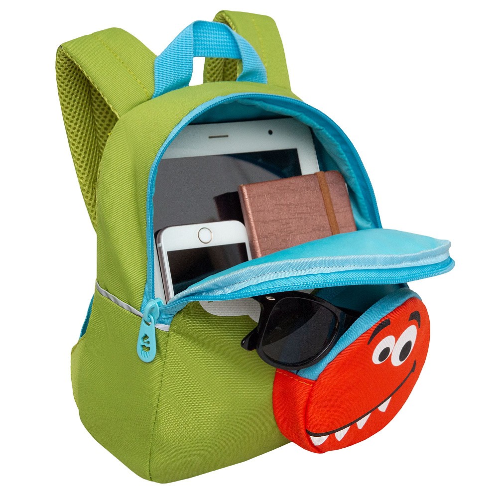 Рюкзак детский "Greezly", салатовый, оранжевый - 5