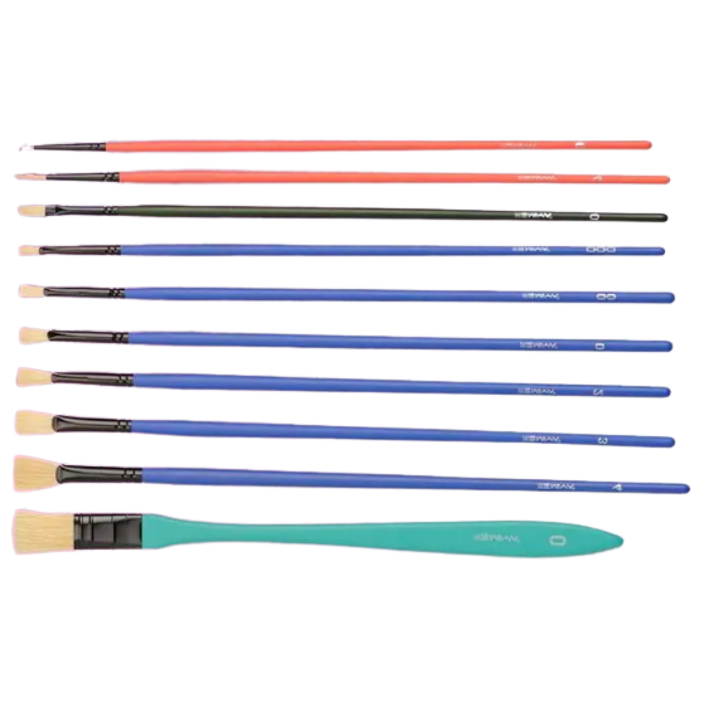 Набор кистей для рисования Himi "Miya Little Bird", микс, 10 шт, розовый - 3