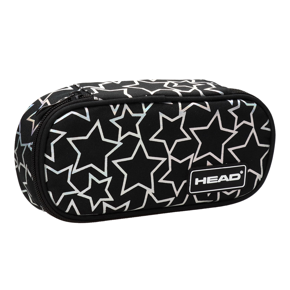 Пенал "Holo effect star lights", 1 отделение, черный