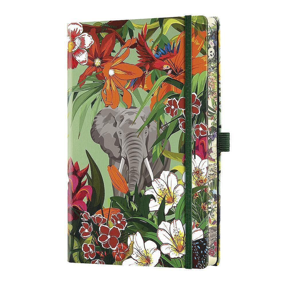 Блокнот Castelli Milano "Eden Elephant", A5, 96 листов, линейка, разноцветный