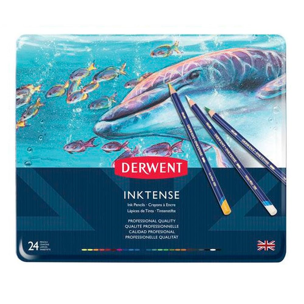 Набор акварельных карандашей "Inktense", 24 цвета