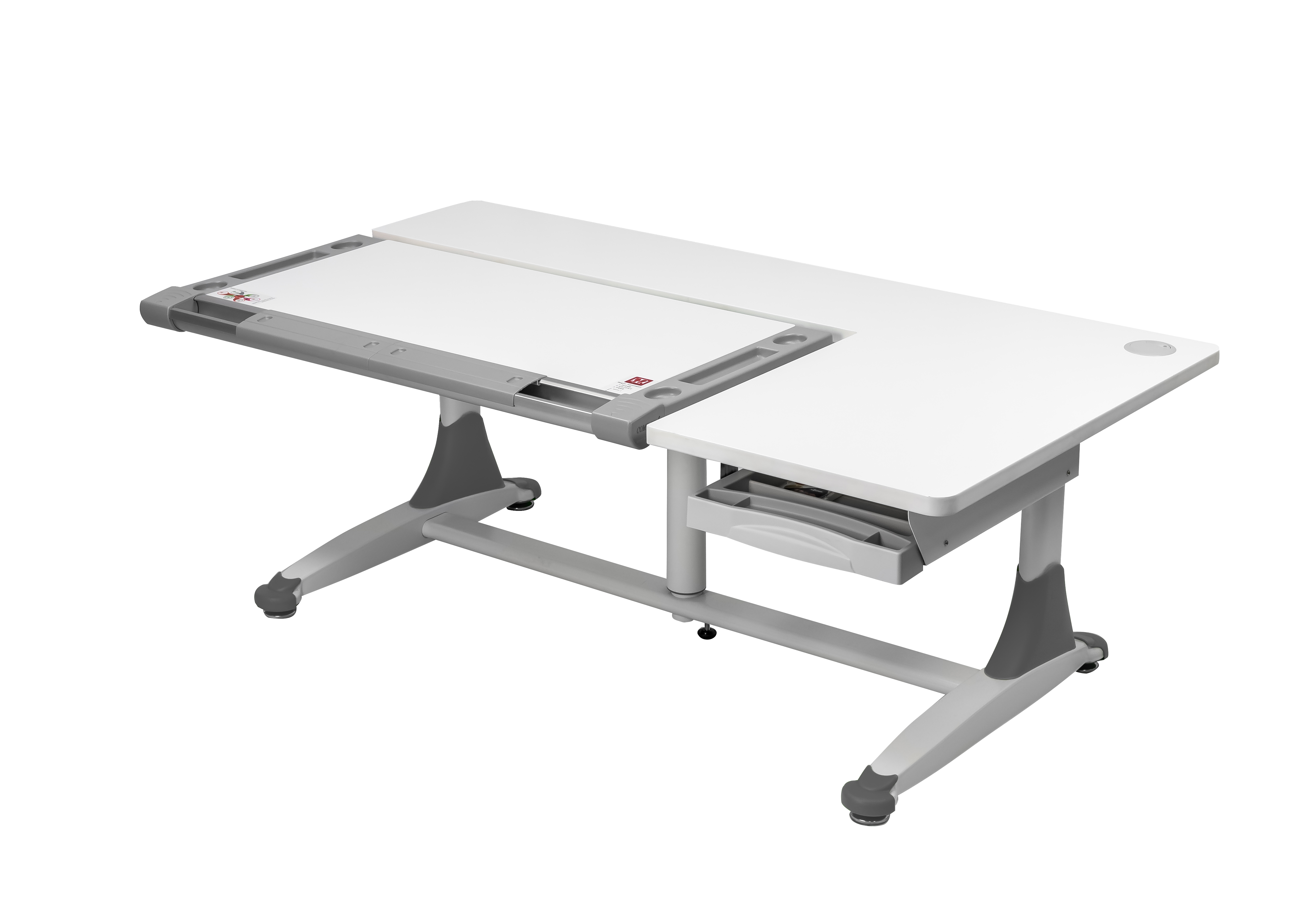 Стол Comf-Pro King Desk, 1400х765х(530-770) мм, белый, зеленый - 4