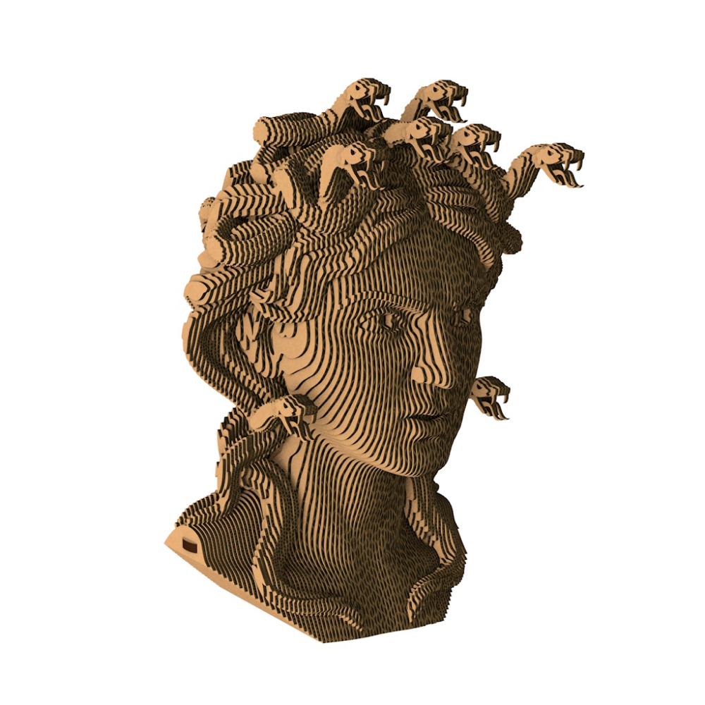 Пазл картонный 3D "Бюст Медуза Горгона"