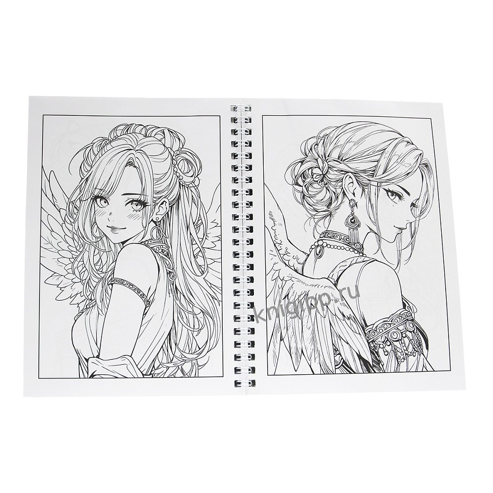 Раскраска антистресс "Девушки. Фэнтези девушки"