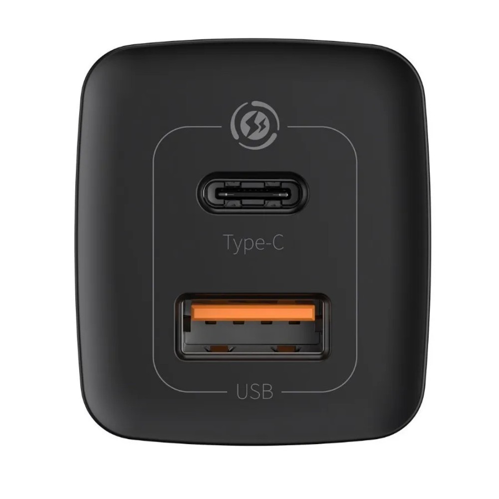 Сетевое зарядное устройство Baseus "CCGAN2L-B01" GaN2 Lite Quick Charger Type-C+USB, черный