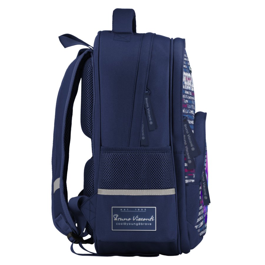 Рюкзак школьный Bruno Visconti "Deep Learning", синий - 4