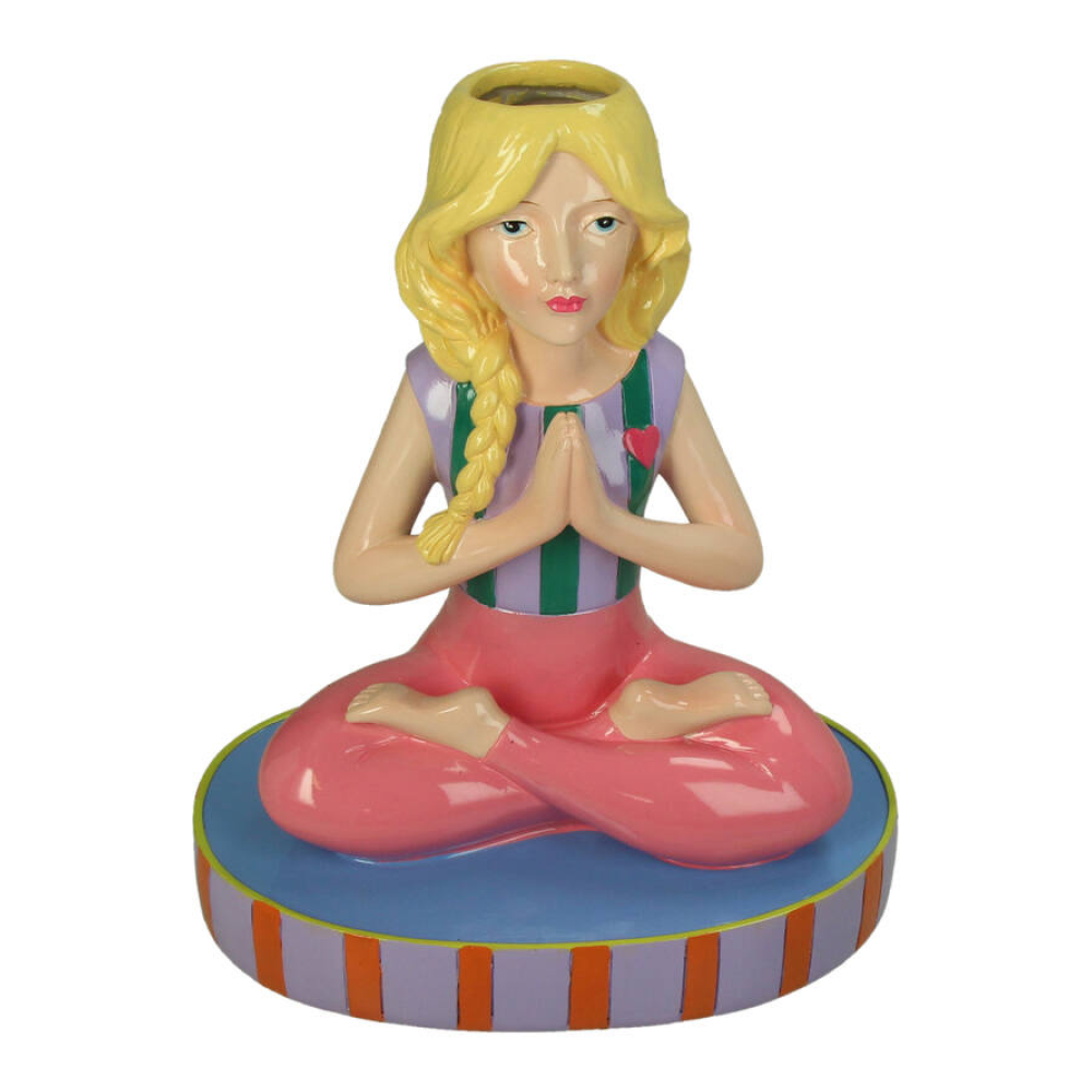 Ваза "Yoga Lady", разноцветный