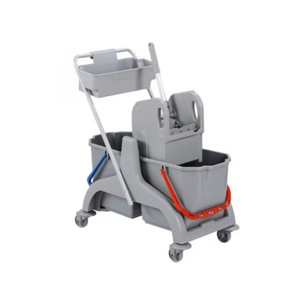 Тележка комплексная 2х18 л с отжимом и подставкой, серый, -50%