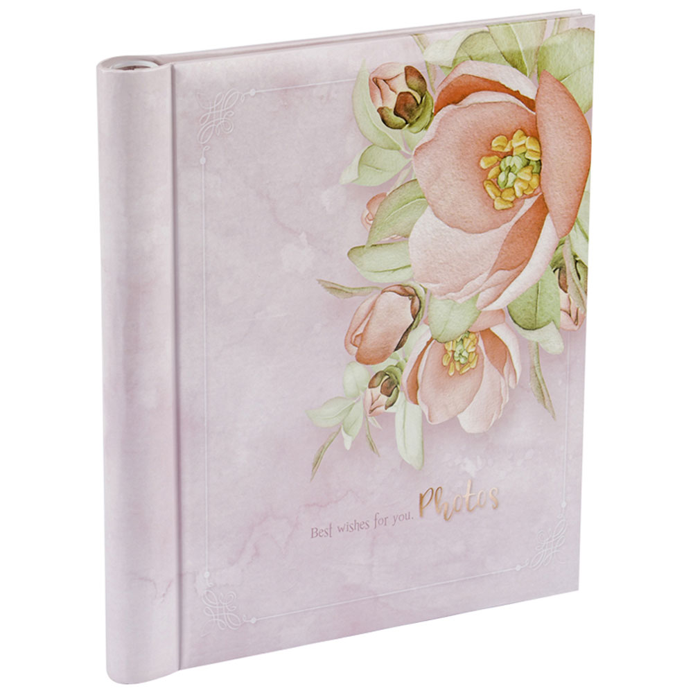 Альбом для фото "Flowery", 28x23 см, розовый