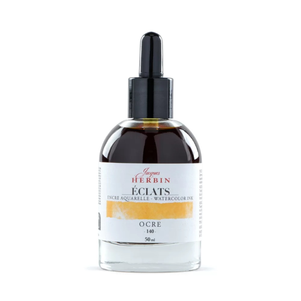 Чернила акварельные "Herbin. Eclats", охра, 50 мл.