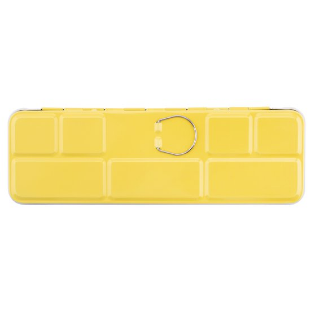Пенал для акварели "Сонет" на 21 кювету, металл, желтый - 2