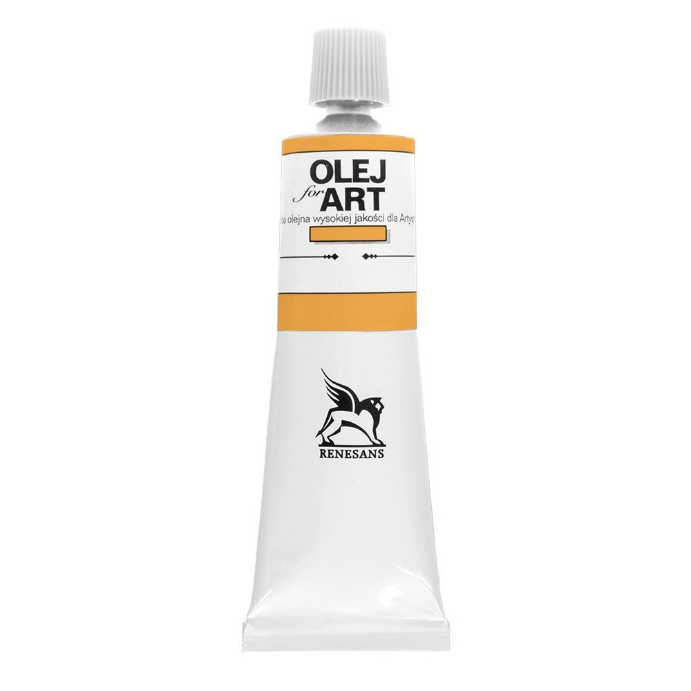 Краски масляные Renesans "Oils for art", 13  охра желтая, 60 мл, туба