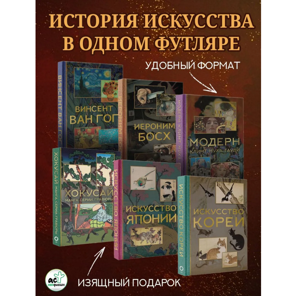 Комплект "Мировое искусство. Книжки-малышки в футляре"
