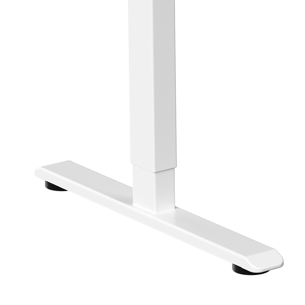 Стол с электроприводом WellDesk Prime 1300x675х18 белый/дуб бардолино натуральный (9191462+9072452) - 9