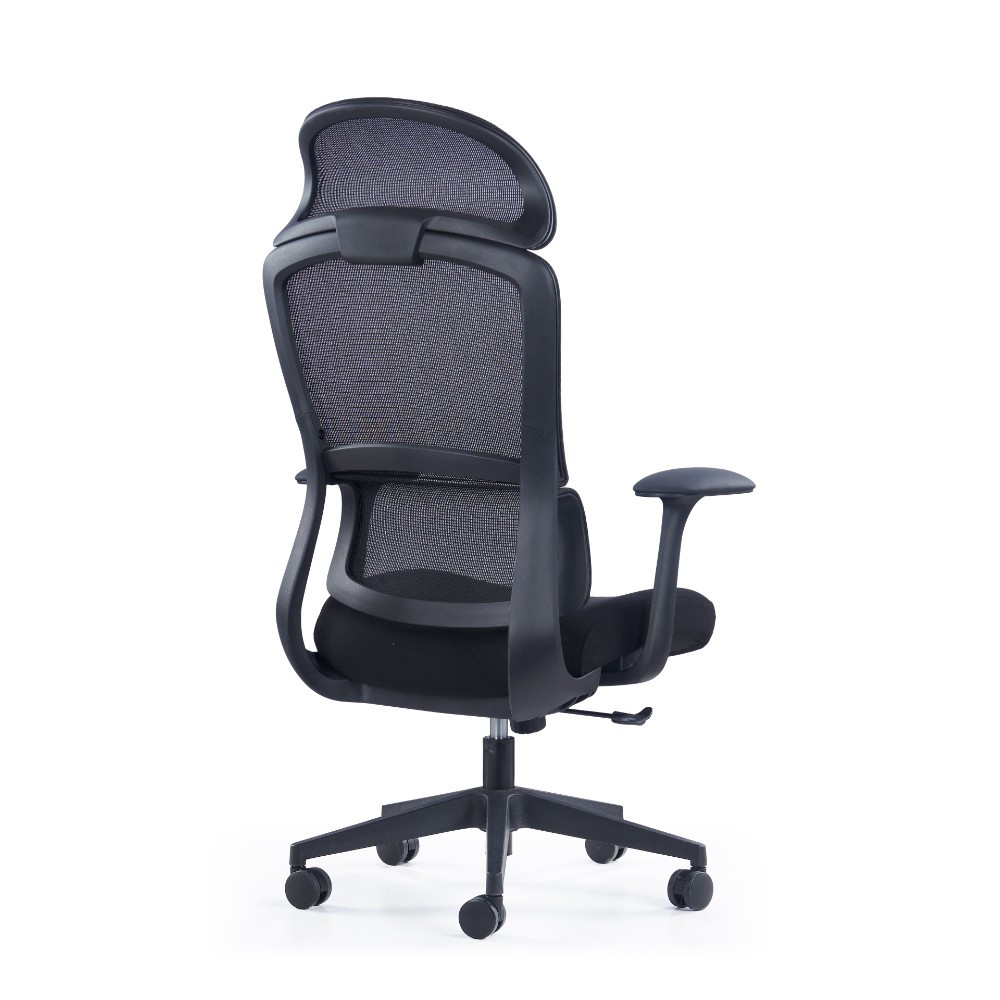 Кресло компьютерное SitZone CH-555A, сетка, ткань, пластик, черный - 3