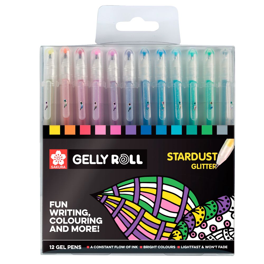 Набор ручек гелевых "Gelly Roll Stardust", 12 шт.