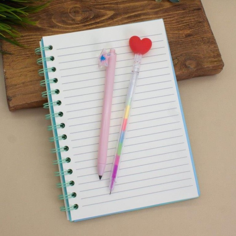 Блокнот "Fantasy", 208х147 мм, 80 листов, линейка, голубой - 3