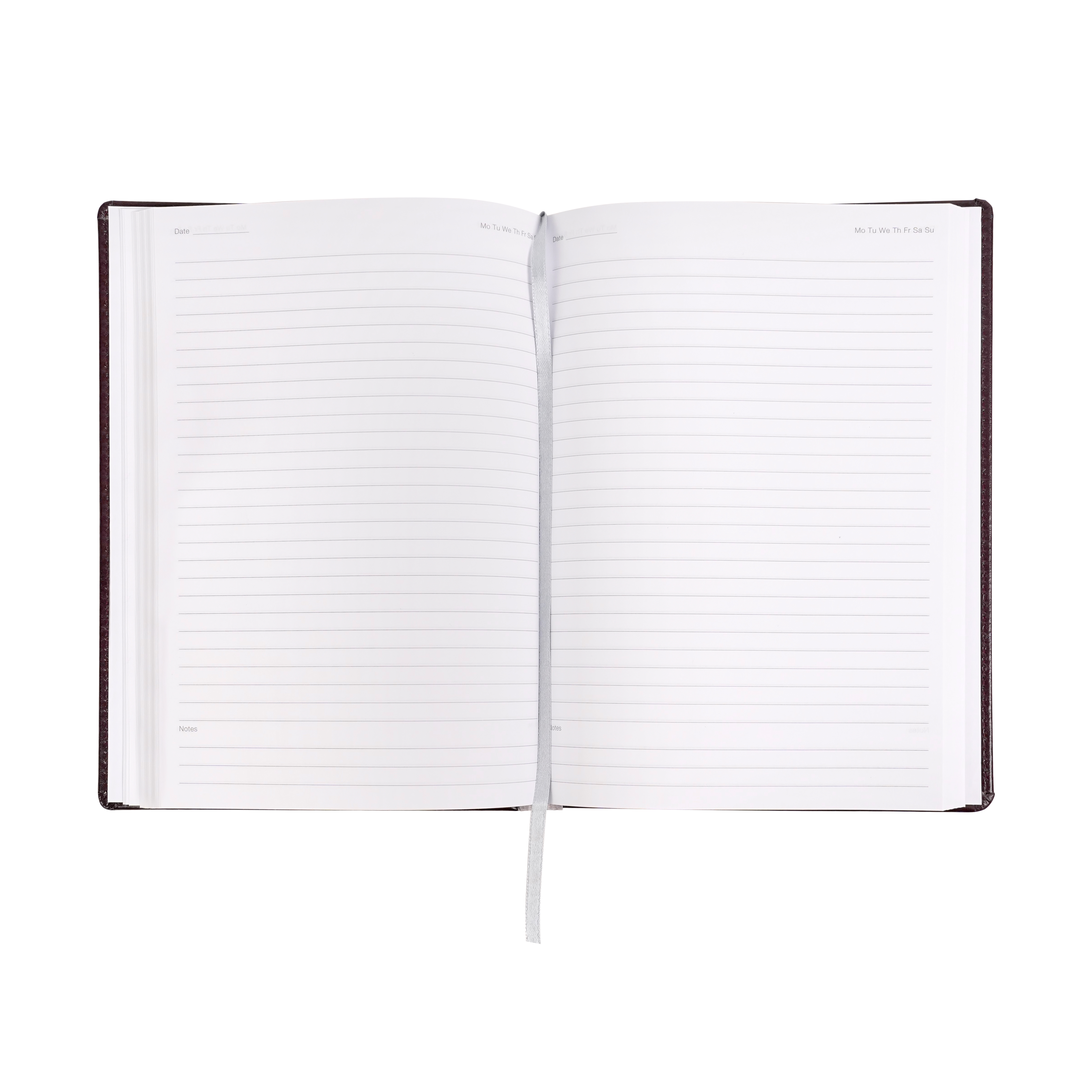 Ежедневник недатированный "Pelle Siena", А5, 272 страницы, бургунди - 7