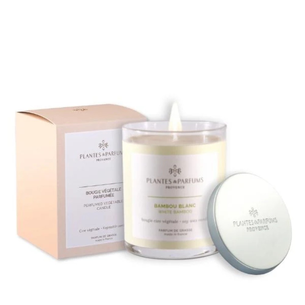 Свеча ароматическая PLANTS&PARFUMS "White Bamboo", 180 гр., подарочная упаковка - 3