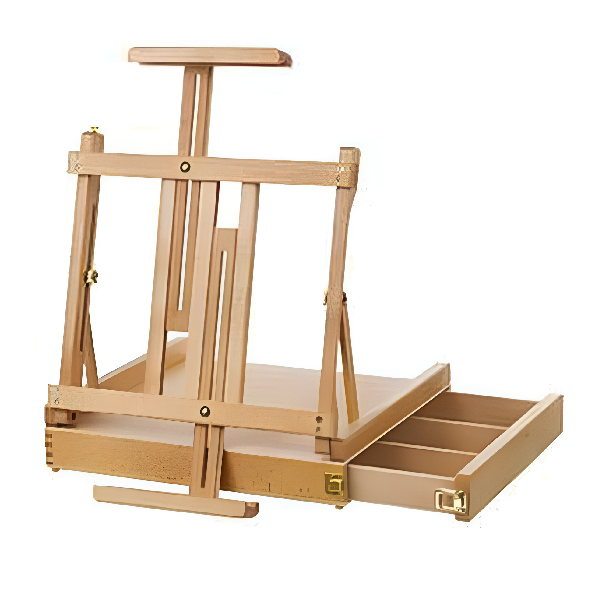 Мольберт настольный большой "Сонет" №10, бук, 42х36х12(70) см, с ящиком