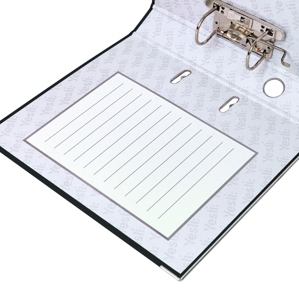 Папка-регистратор "Yesli:", А4, 50 мм, ПВХ Эко, черный - 8