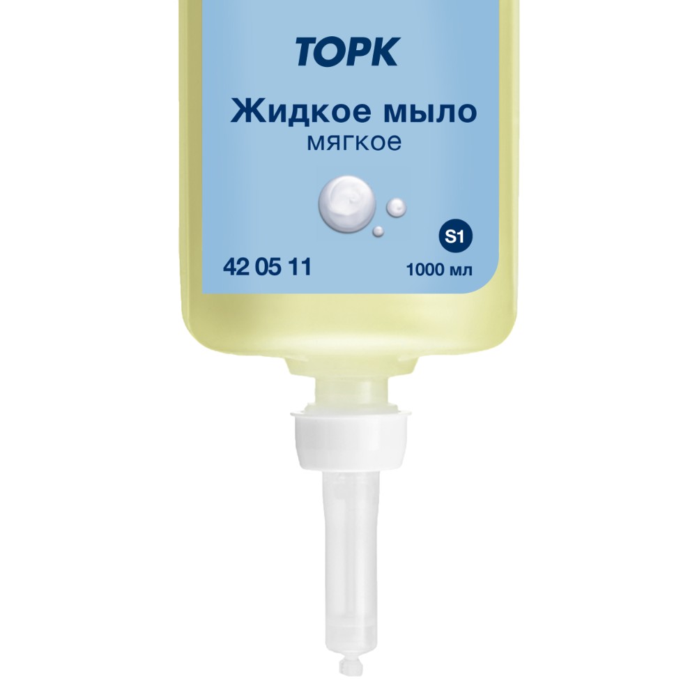 Мыло жидкое TORK Комфорт S1, 1 л, мягкое (420511) - 4