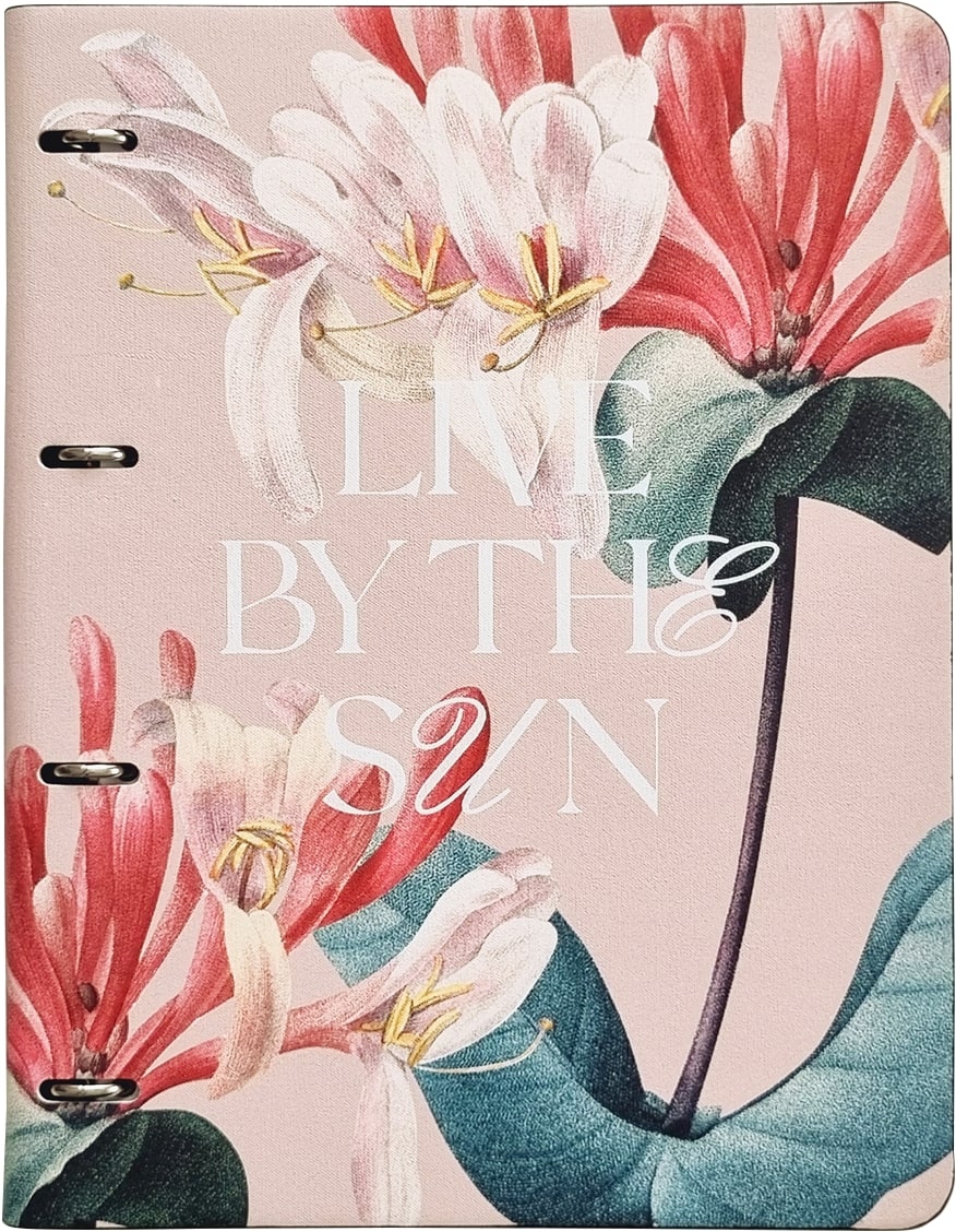 Тетрадь на кольцах "Blossom", A4, 120 листов, клетка, розовый