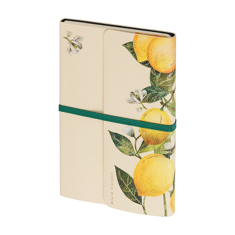 Ежедневник недатированный  "Fauna. Paradise. Lemons", А5, 192 страниц, линейка, желтый