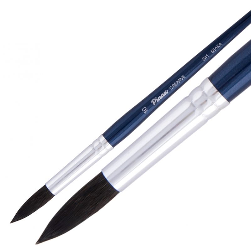 Кисть для рисования "Pinax CREATIVE", акварельная, синтетика, имитация белки, круглая, №2