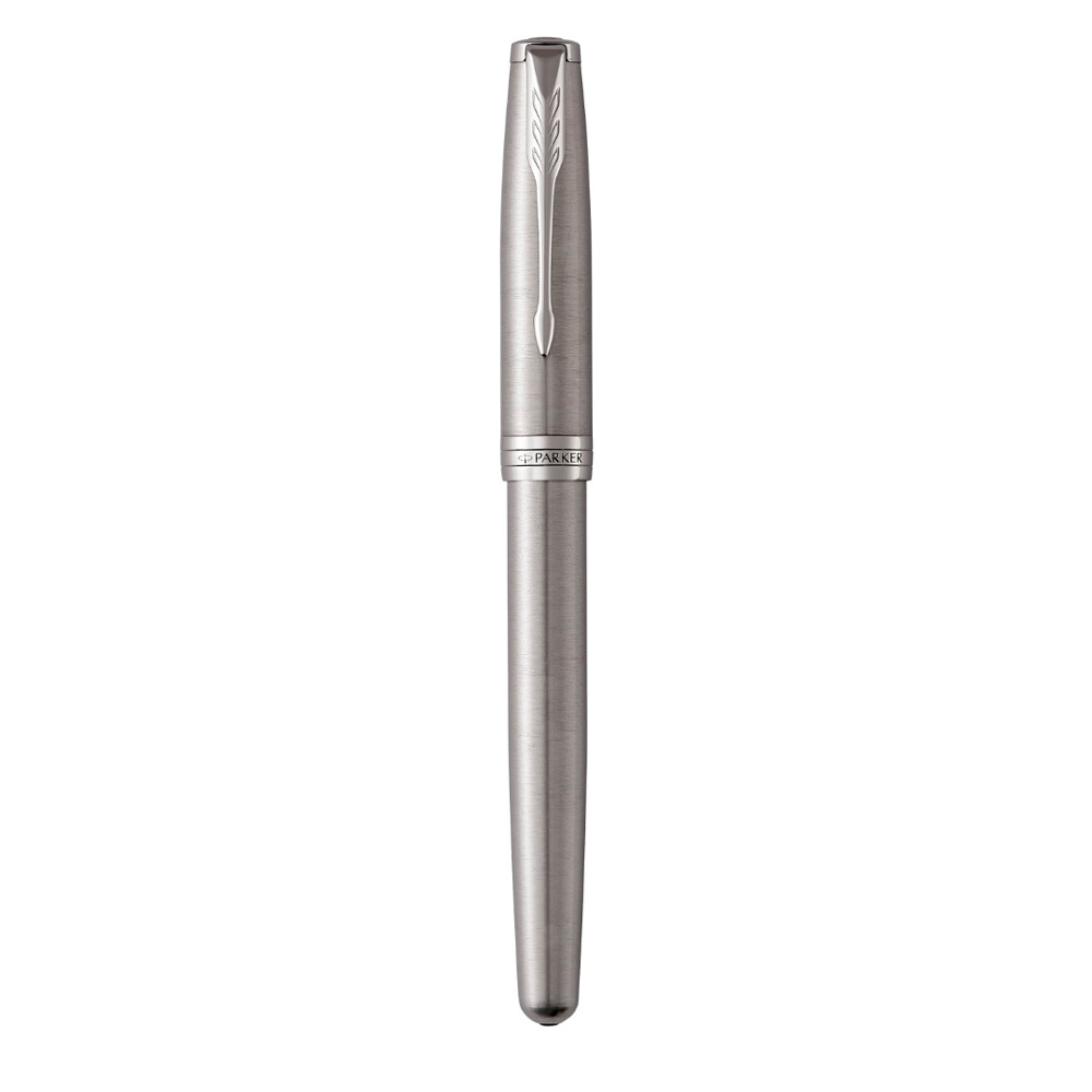 Ручка-роллер Parker "Sonnet Core Stainless Steel CT", 0.7 мм, серебристый, стерж. черный