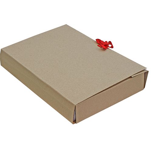 Папка-скоросшиватель с завязками, 50 мм, 4 завязки, крафт