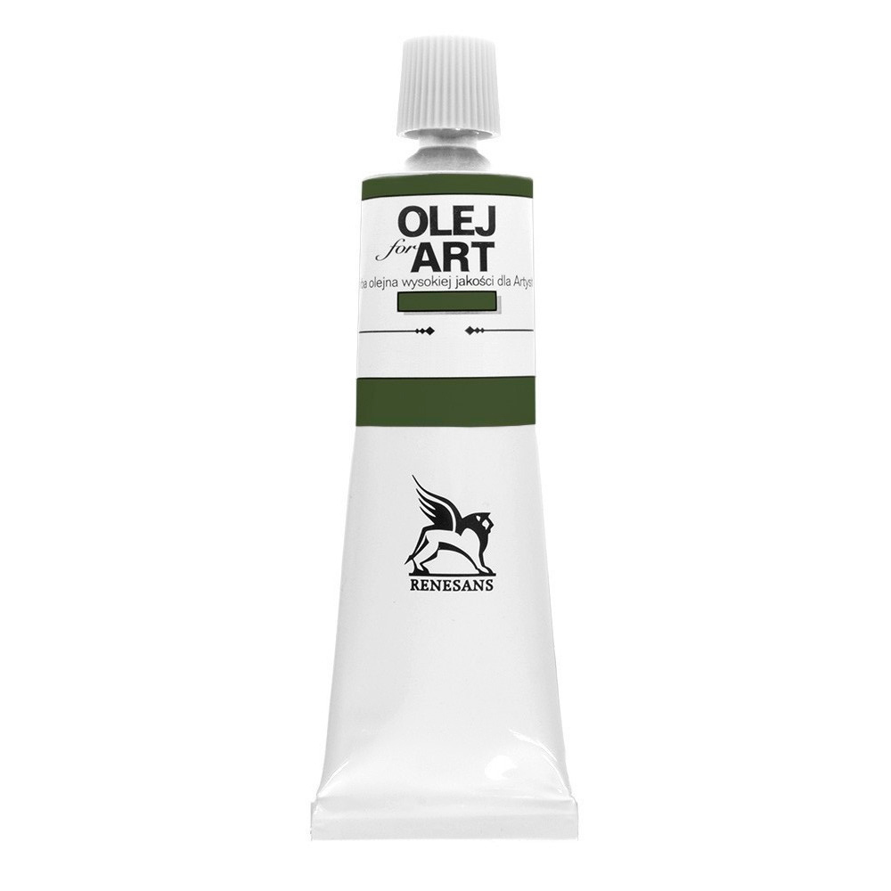 Краски масляные Renesans "Oils for art", 42 зеленый золотистый, 60 мл, туба