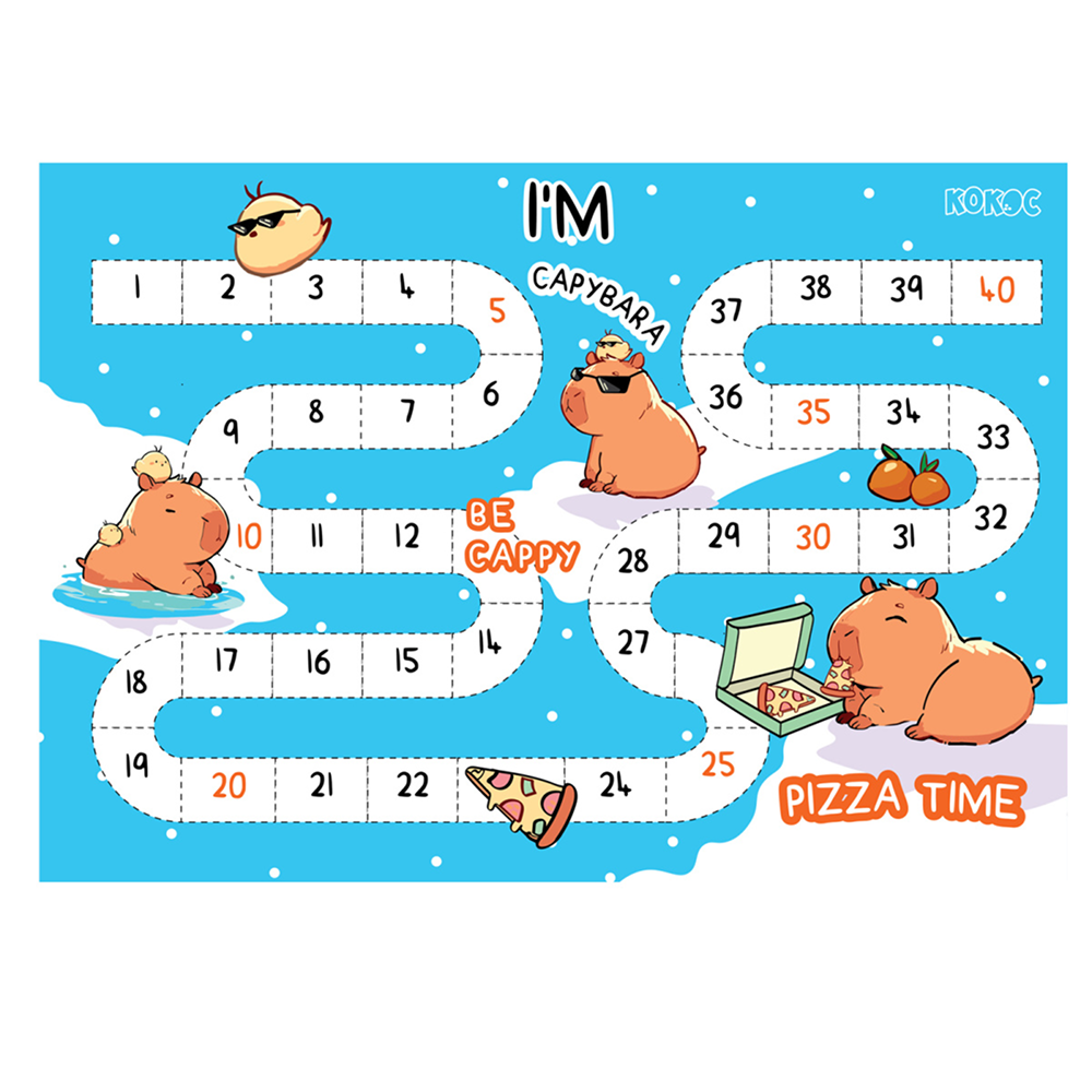 Пленка для труда "Капибара", разноцветный