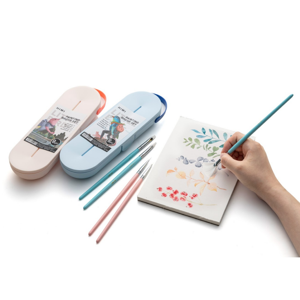 Набор кистей для рисования "Himi Little Bird", синтетика, 8 шт - 5