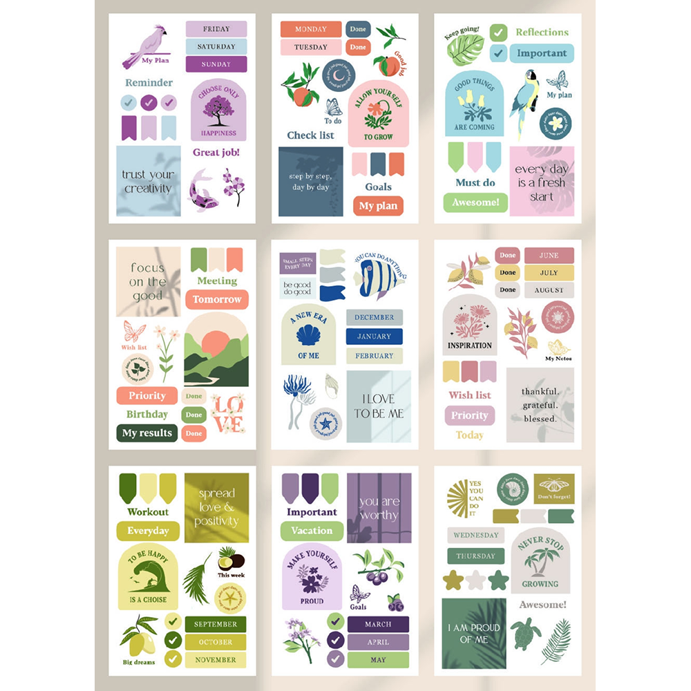 Стикерпак "Stickers", 9 листов