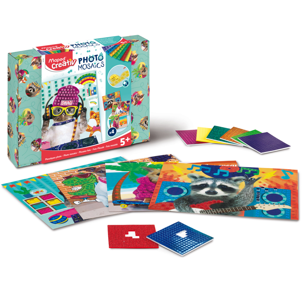 Набор для творчества Maped "Creative Cool Animals”, мозаика