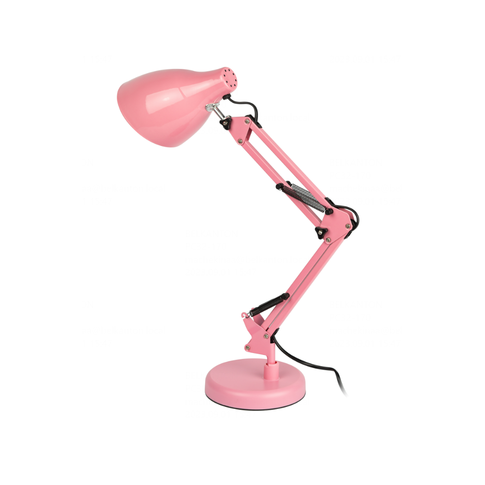 Светильник настольный Трансвит "ЭРА N-123-E27-40W-P", розовый  - 4