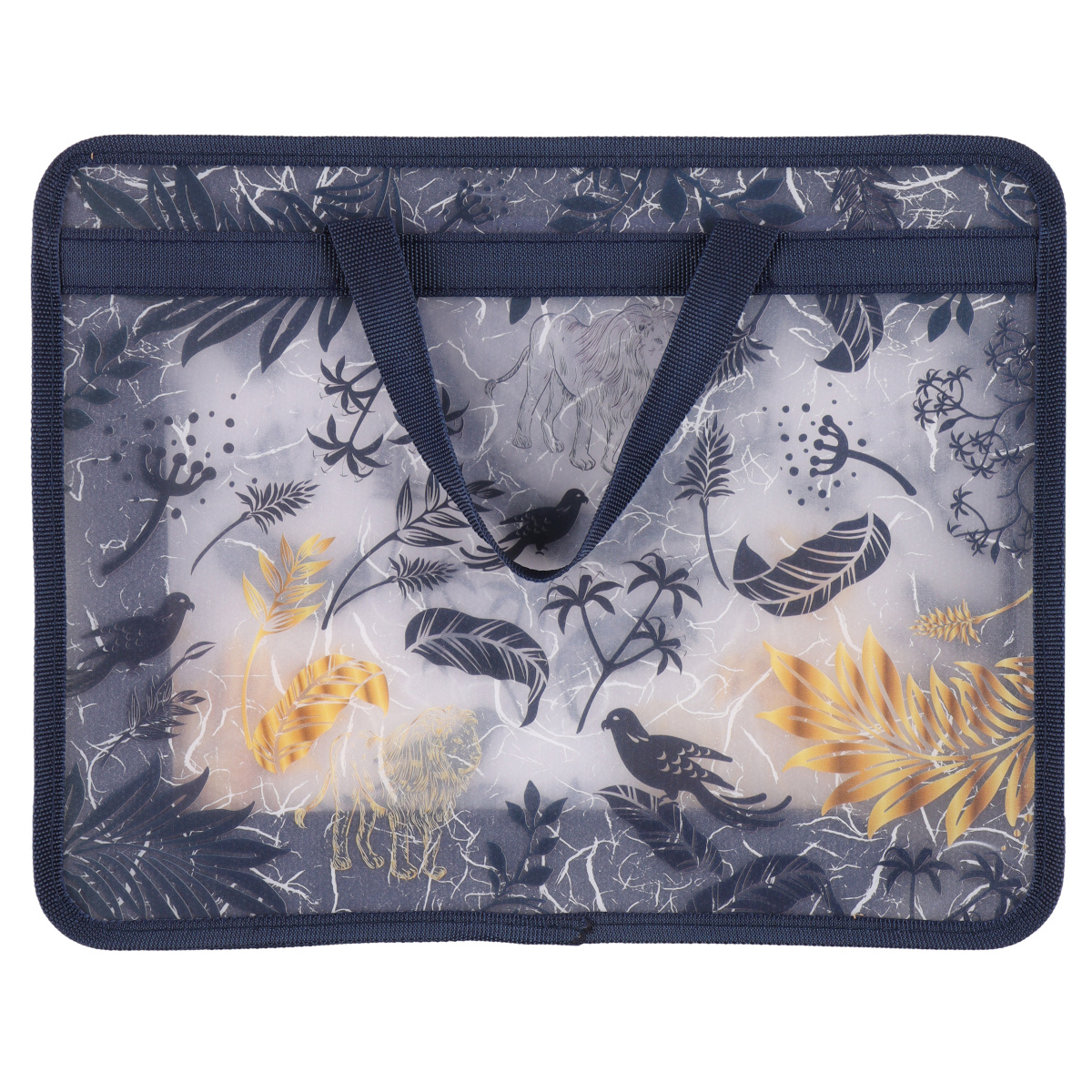 Папка для тетрадей с ручками "Прекрасный лес", А4, молния, пластик, разноцветный - 3