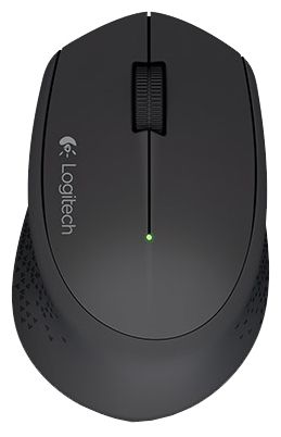 Мышь Logitech "M280 Black", беспроводная, 1000  dpi, 3 кнопки, черный