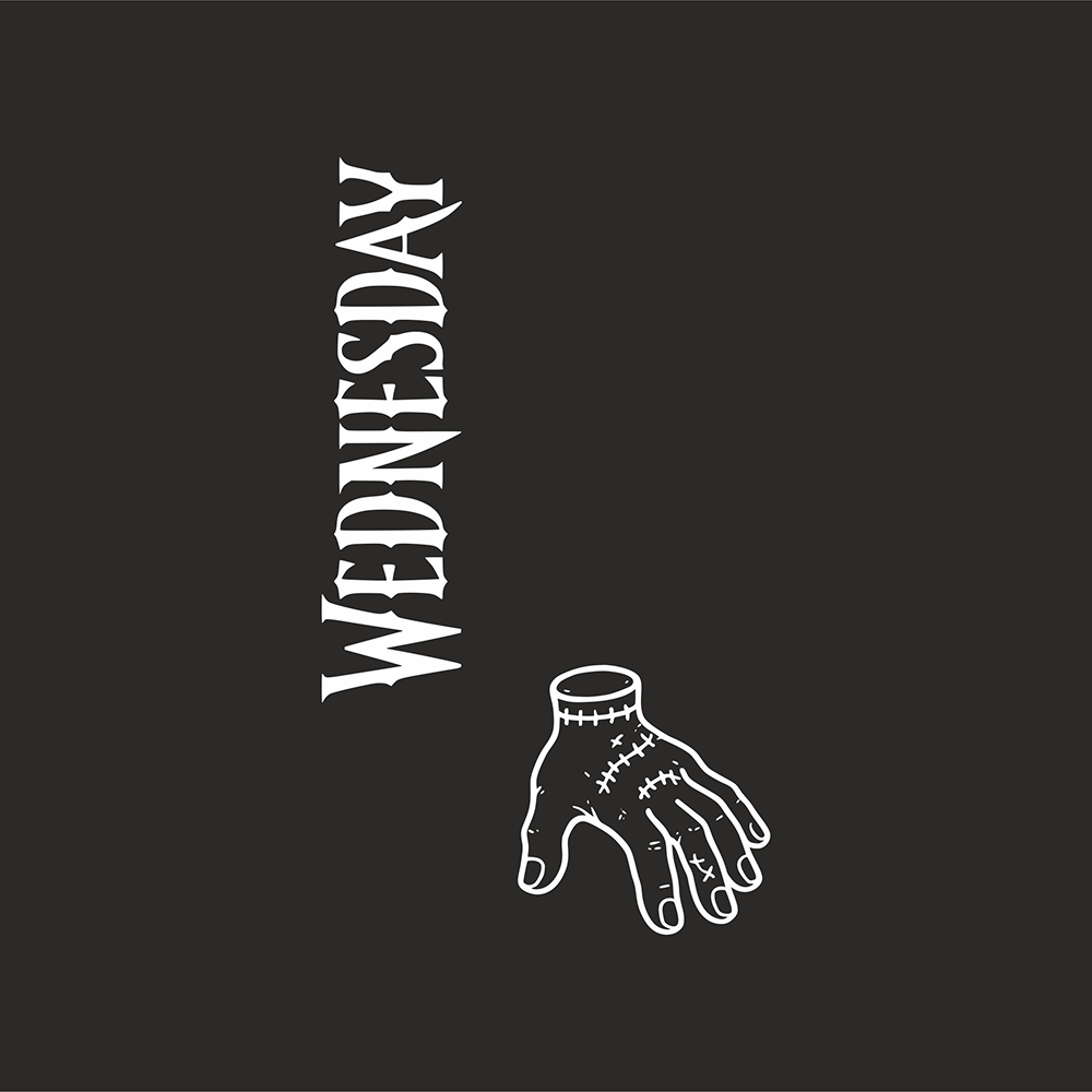 Блокнот в гибкой обложке «Wednesday», А5, черный