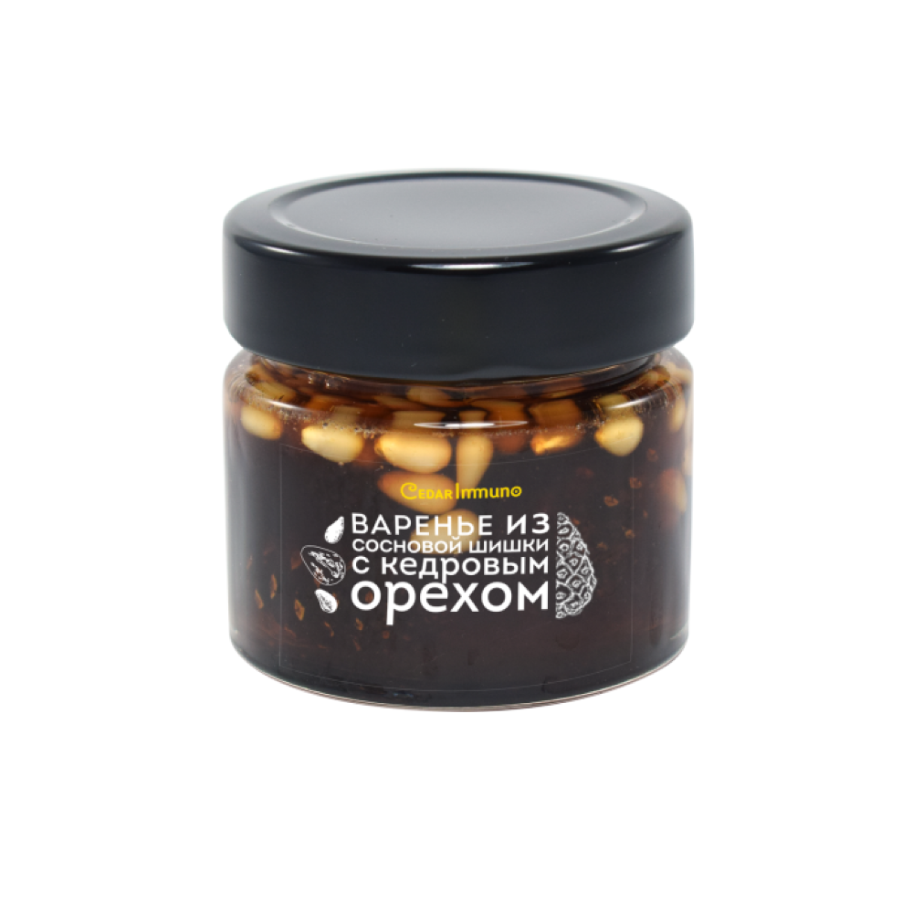 Варенье "Cedar Immuno", сибирское из сосновой шишки с кедровым орехом, 100 г