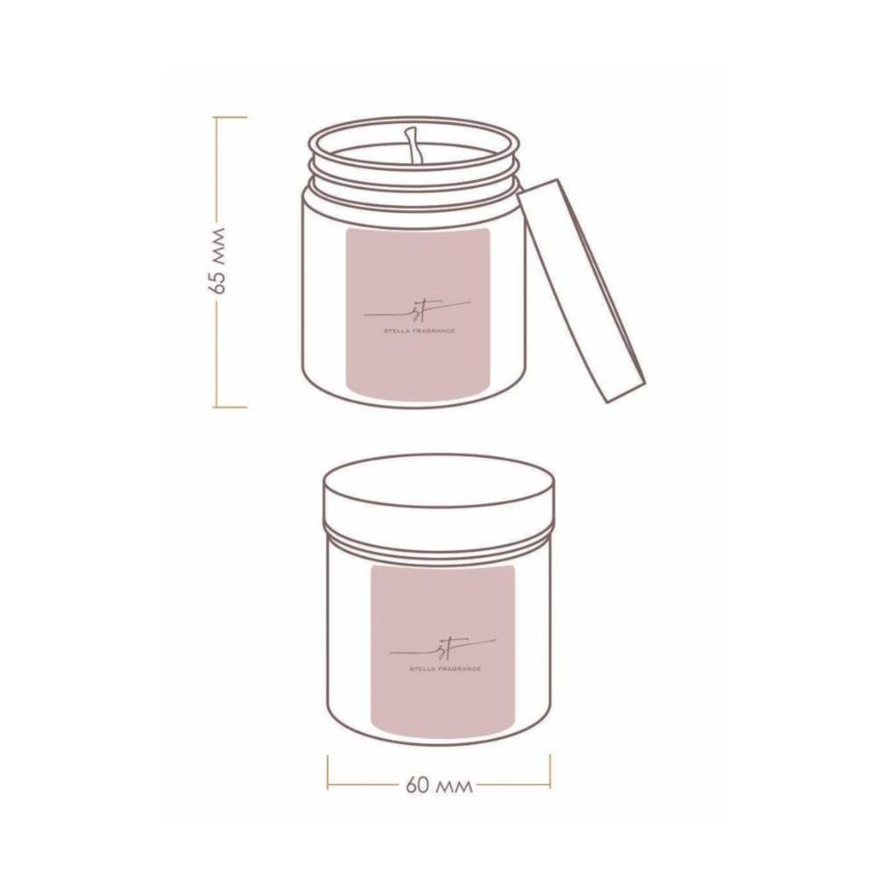 Свеча декоративная Stella Fragrance "Spacy Amber", 90 гр.