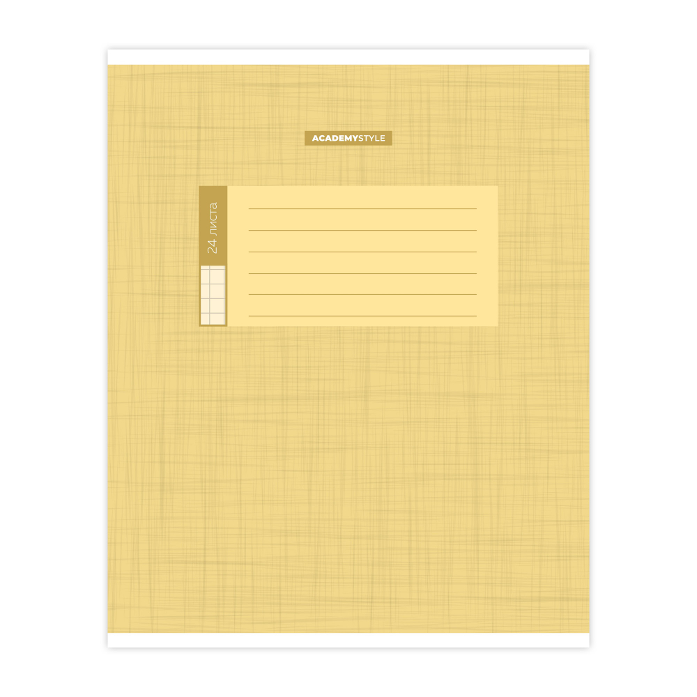 Тетрадь "Пудровый лен", А5, 24 листа, клетка, ассорти - 3