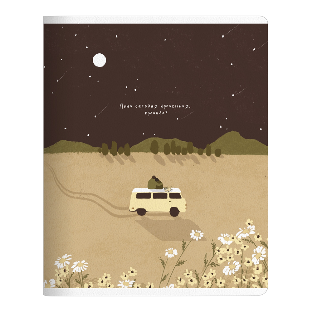 Тетрадь "Soul звездопад", А5, 48 листов, клетка, зеленый