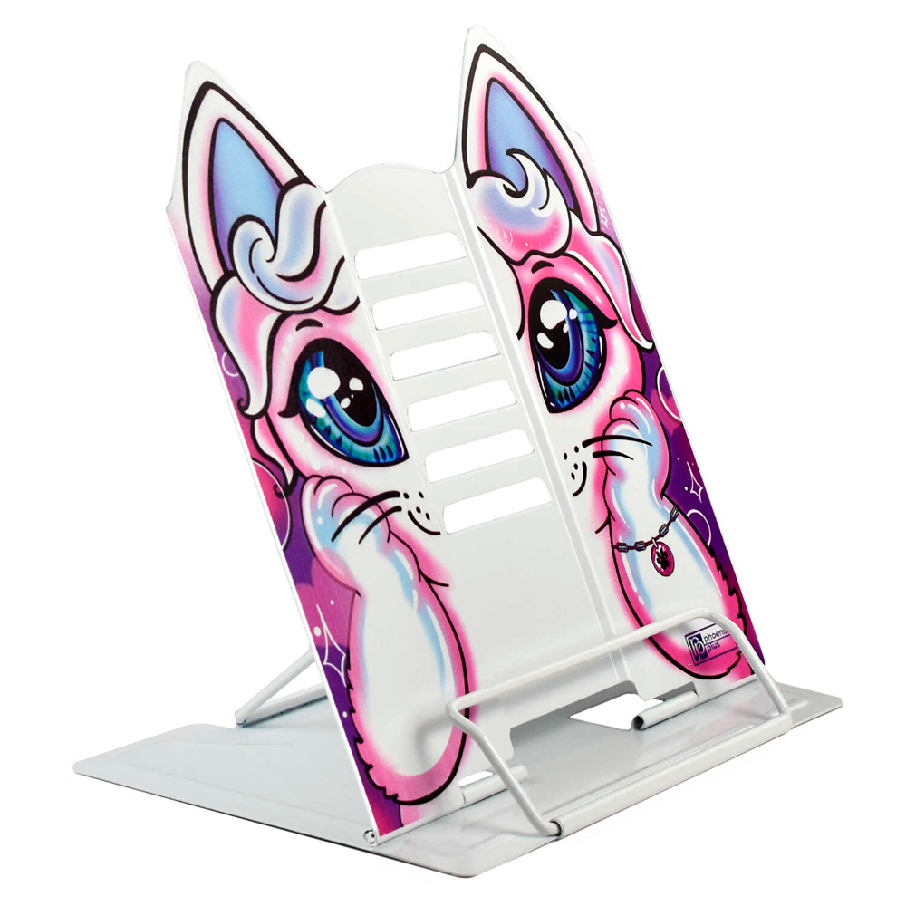 Подставка для книг "Кот", белый