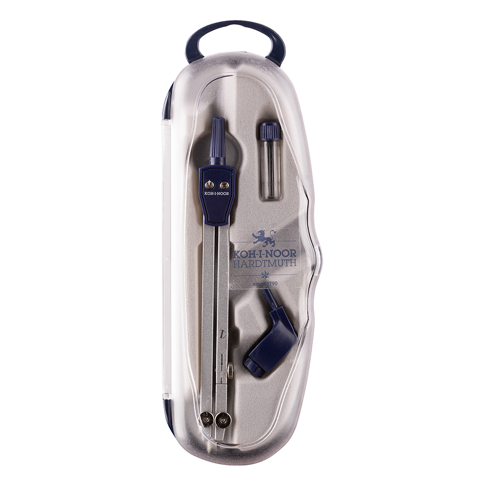 Циркуль "Koh-i-noor 5901TE" + грифели, футляр