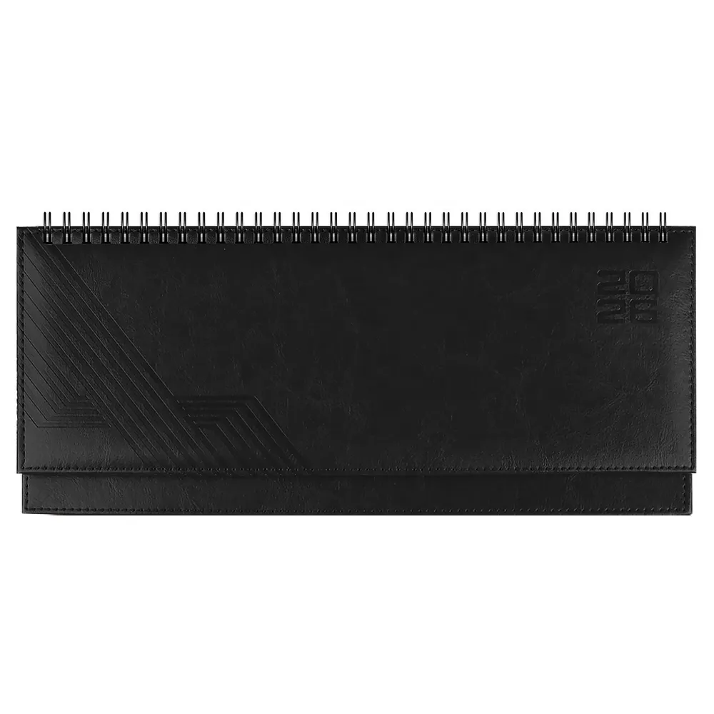 Планинг датированный "Сафир", 310х130 мм, 64 листа, черный, 2026