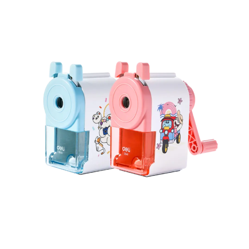 Точилка "Deli E0641B", 1 отверстие, ассорти