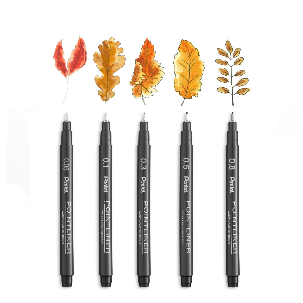 Набор ручек капиллярных "Pointliner", 14 шт, ассорти - 6