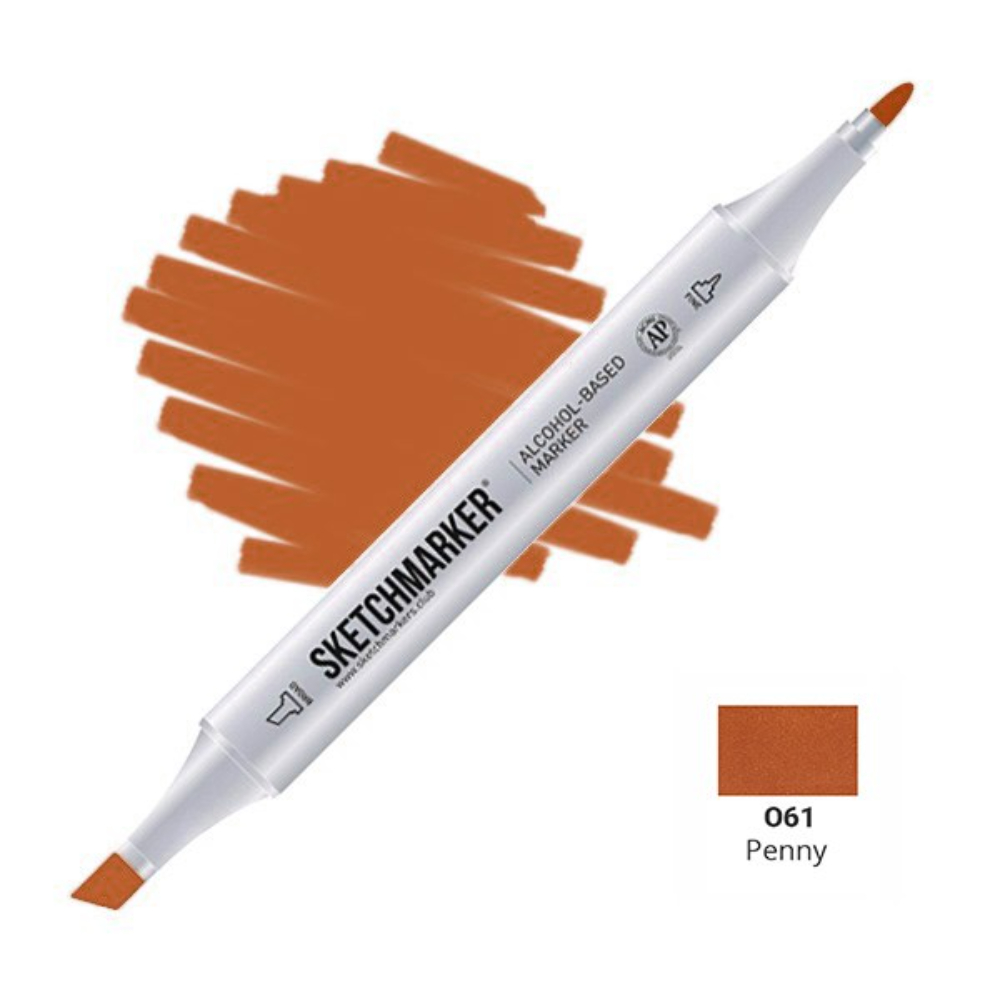 Маркер художественный "Brushmarker", двухсторонний, O61 денежный  
